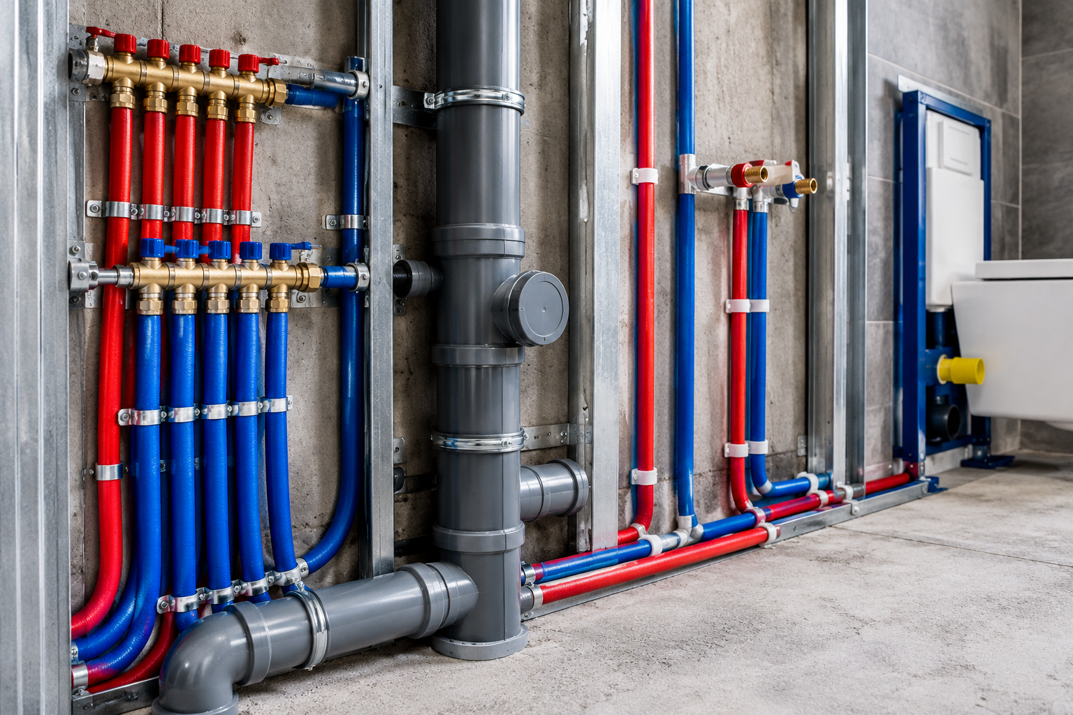 professional bathroom plumbing installation